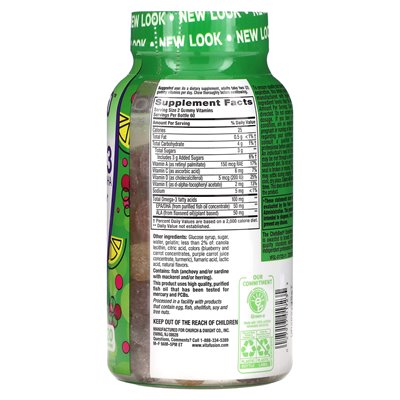 Vitafusion, Omega-3, EPA/DHA, Raspberry Lemonade, 120 gummy