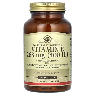 Solgar Vitamin E aus natürlichen Quellen, 268 mg (400 IE), 100 Kapseln