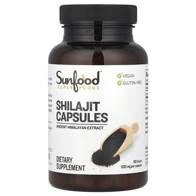 Sunfood, Shilajit, 500 mg, 90 Kapseln