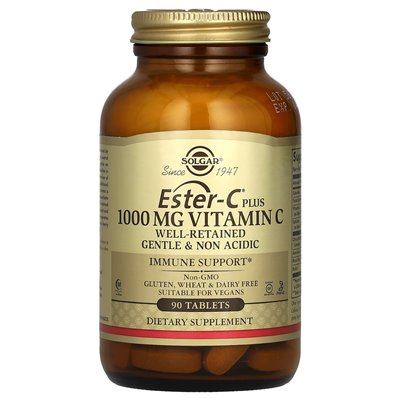 Solgar, Ester-C Plus, Vitamin C, 1000 mg, 90 Tabletten