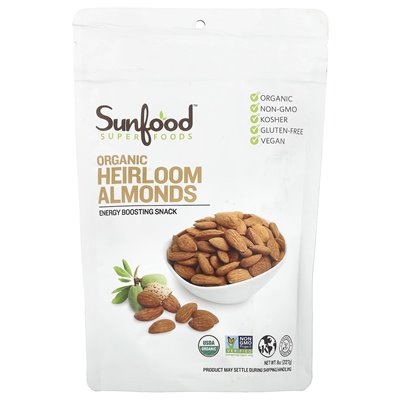 Sunfood, Raw Organic Heirloom Migonds, 8 oz (227 g)