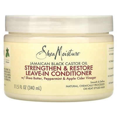 Sheamoisture, jamajski czarny olej rycynowy, Wzmacniacz i przywracanie odżywki, 11,5 fl oz (340 ml) Sheamoisture, jamajski czarny olej rycynowy, Wzmacniacz i przywracanie odżywki, 11,5 fl oz (340 ml)