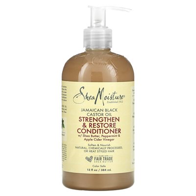 Sheamoisture, jamajski czarny olej rycynowy Wzmacniacz i przywracanie odżywki, 13 fl oz (384 ml)