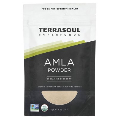 Terrasoul Superfoods, Amla Powder, Indian Gooserberry, 6 uncji (170 g) Terrasoul Superfoods, Amla Powder, Indian Gooserberry, 6 uncji (170 g)
