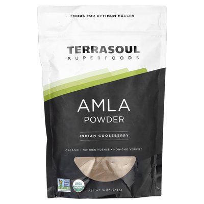 Terrasoul Superfoods, Amla Powder, 16 uncji (454 g) Terrasoul Superfoods, Amla Powder, 16 uncji (454 g)
