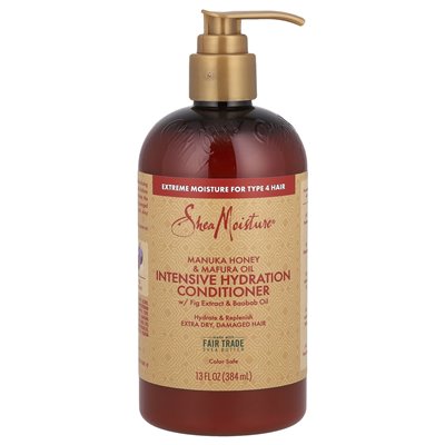 Sheamoisture, Manuka Honey &amp Mafura Oil, intensywna odżywsza hydratacji, 13 Fl Oz (384 ml)