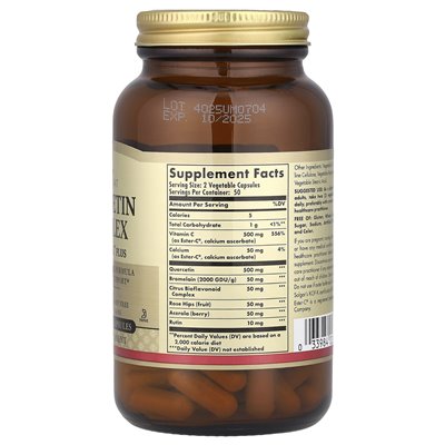 Solgar, Quercetin-Komplex mit Ester-C® Plus, 100 vegetarische Kapseln