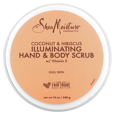Sheamoisture, Illumination Hand & Body Scrub z witaminą E, Coconut & Hibiscus, 12 uncji (340 g) Sheamoisture, Illumination Hand & Body Scrub z witaminą E, Coconut & Hibiscus, 12 uncji (340 g)