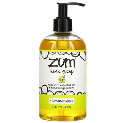 Zum, mydło ręczne zum, trawa cytrynowa, 12 fl oz (354 ml)