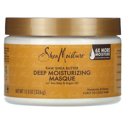 Sheamoisture, surowe masło shea, głębokie nawilżające maska ​​z morzem i olejem arganowym, 11,5 uncji (326 g)