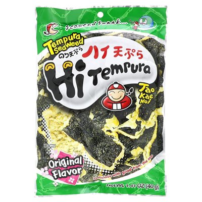 Tao Kae Noi, Hitempura-Algensnack, Original, 1,41 oz (40 g)