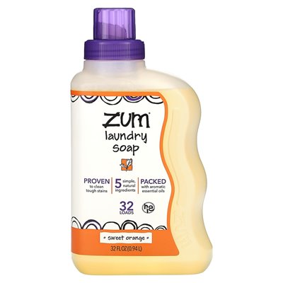 Zum, mydło pralni, słodka pomarańcza, 32 fl oz (0,94 l)