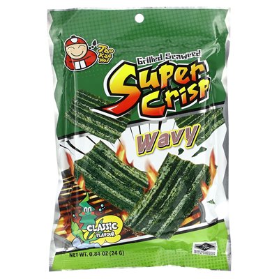 Tao Kae Noi, Gegrillte Algen, superknusprig, gewellt, klassisch, 0,84 oz (24 g)