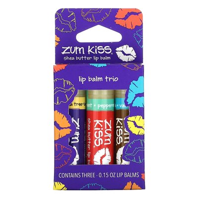 Zum, balsam do warg Shea Mash, Trio Pack, 3 paczki, 0,15 uncji każdy