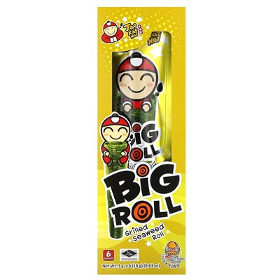 Tao Kae Noi, Big Roll, grillowana bułka z wodorostów, pikantna kałamarnica, 6 pakietów, 0,11 uncji (3 g)