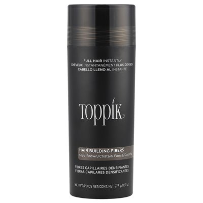 Toppik, włókna do budowy włosów, średni brąz, 0,97 uncji (27,5 g)