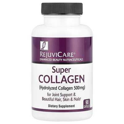 Rejuvicare, Super Collagen, 500mg, 90 Capsules