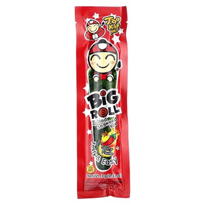 Tao Kae noi, Big Roll, gegrillte Algenrolle, scharf, 6 Pakete, je 0,11 oz (3 g)