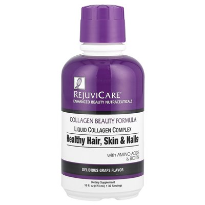 Rejuvicare, Beauty Collagen Formula, Liquid Collagen Complex, Healthy Hair, Skin & Nails, Grape, 16 Oz (473 ml) Rejuvicare, Beauty Collagen Formula, Liquid Collagen Complex, Healthy Hair, Skin & Nails, Grape, 16 Oz (473 ml)