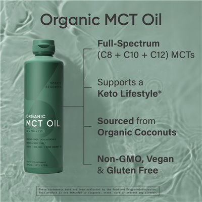 Sports Research, Organic MCT Oil, 16 Fl Oz (473 ml)