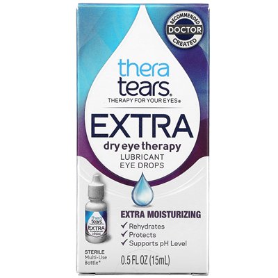 Theratears, dodatkowa sucha terapia oka, smarowe krople oczu, 0,5 fl oz (15 ml)