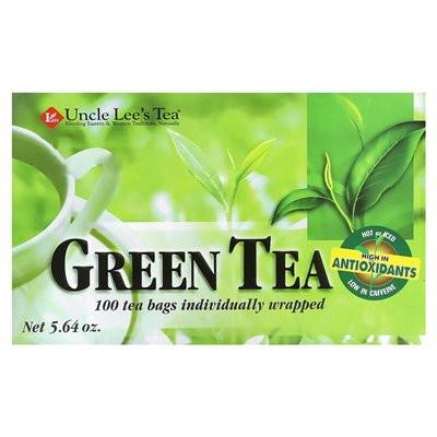 Uncle Lee's Tea, Legends of China, Grüner Tee, 100 Teebeutel, 5,64 Unzen Uncle Lee's Tea, Legends of China, Grüner Tee, 100 Teebeutel, 5,64 Unzen