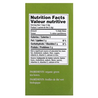 Uncle Lee's Tea, Imperial Organic, Bio-Grüntee, 18 Teebeutel, 1,14 oz (32,4 g)
