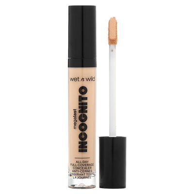 Wet n Wild, Megalast, Incognito, All Day Full Concealer, 1111900 Light Honey, 0.18 fl oz (5.5 ml) Wet n Wild, Megalast, Incognito, All Day Full Concealer, 1111900 Light Honey, 0.18 fl oz (5.5 ml)