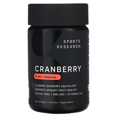 Badania sportowe, Cranberry Fruit Complex, 90 softgels