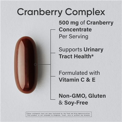 Badania sportowe, Cranberry Fruit Complex, 90 softgels
