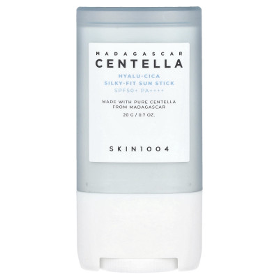 Skin1004, Madagaskar Centella, Hyalu-Cica Silky-Fit Stick, SPF50+PA ++++, 0,7 uncji (20 g)
