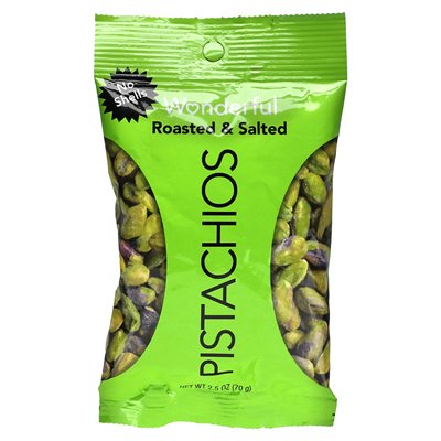 Cudowne pistacje, pieczone i solone, bez skorup, 2,5 uncji (70 g)