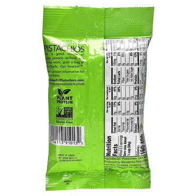Cudowne pistacje, pieczone i solone, bez skorup, 2,5 uncji (70 g)