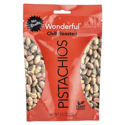 Miracle Pistachios, Roasted Chili, Shelled, 5.5 oz (155 g)