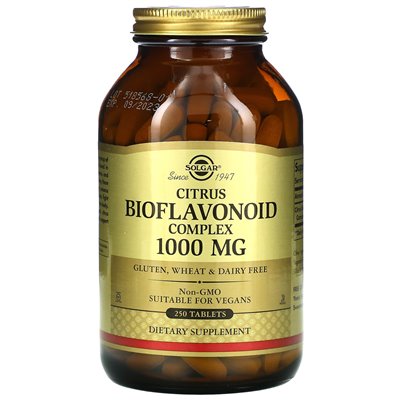 Solgar, Citrus Bioflavonoid kompleks, 1000 mg, 250 tabletek