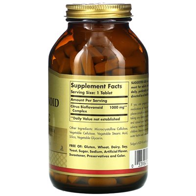 Solgar, Citrus Bioflavonoid kompleks, 1000 mg, 250 tabletek