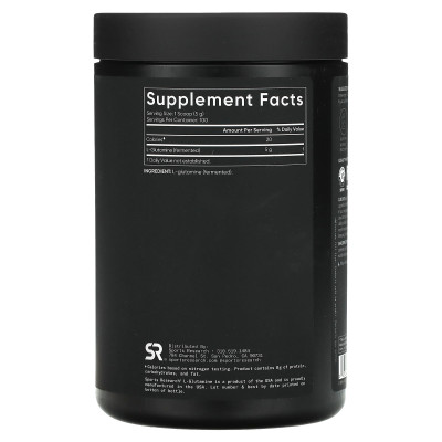 Badania sportowe, L-glutamina, niezmożone, 1,1 funta (500 g)