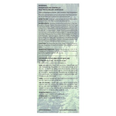 Skin1004, Madagaskar Centella, Tea-Trica Relief Ampoule, 3,38 Fl Oz (100 ml)
