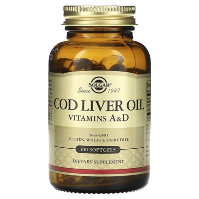 Solgar, Cod Liver Oil, 100 Soft