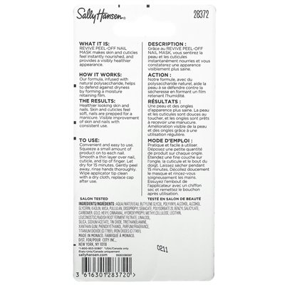 Sally Hansen, Kolekcja Spa, Revive Peel-Off-Nagelmaske, 0,27 Fl Oz (8 ml)