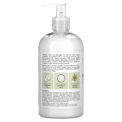 Sheamoisture, 100% Virgin Coconut Oil, codzienna odżywka do nawodnienia, wszystkie typy włosów, 13 fl oz (384 ml)