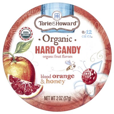 Torie & Howard, Bio-Bonbons, Blutorange und Honig, 2 oz (57 g)