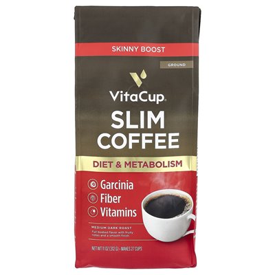 Vitacup, Slim Coffee, Ground, Medium Dark Roast, 11 oz (312 g)