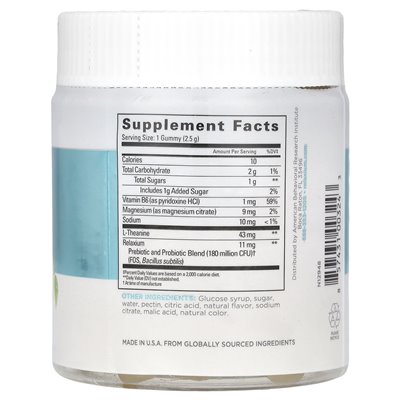Relaksium, spokojne gummy z probiotykami + prebiotyki, pyszna cytryna, 60 gumzy