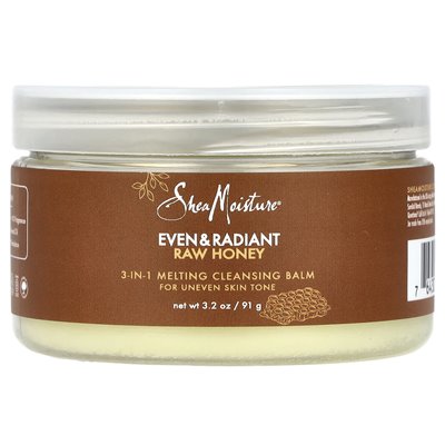 Sheamoisture, Even &amp Radiant Raw Honey, 3-w 1 Balsam do czyszczenia topnienia, 3,2 uncji (91 g)
