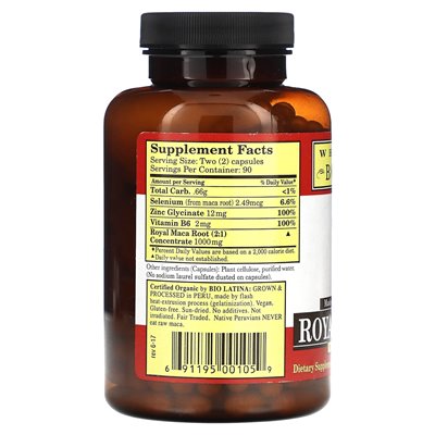 Cały światowy Botanicals, Royal Maca for Men, 507 mg, 180 wahad warzyw (253 mg na kapsułkę) Cały światowy Botanicals, Royal Maca for Men, 507 mg, 180 wahad warzyw (253 mg na kapsułkę)