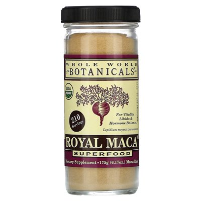 Cały World Botanicals, Royal Maca, Superfood, 6,17 uncji (175 g)