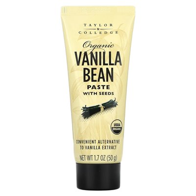 Taylor & Colledge, Organic Vanilla Bean Paste with Seeds, 1.7 oz (50 g)