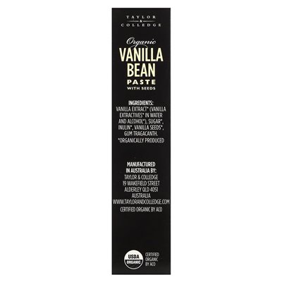 Taylor &amp Colledge, Organiczna waniliowa pasta z nasionami, 1,7 uncji (50 g)