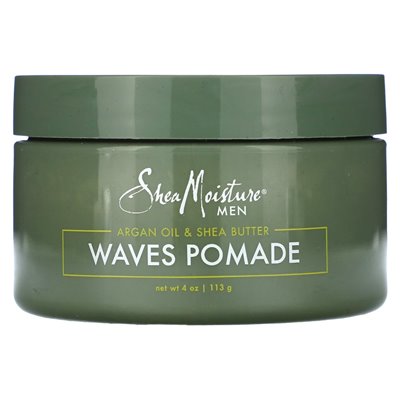 Sheamoisture, Men, Waves Pomade, Argan Oil &amp Shea Butter, 4 uncje (113 g)